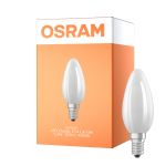Osram LED Classic E14 Candle Filament Frosted 1.2W 255lm - 840 Cool White | Replaces 25W