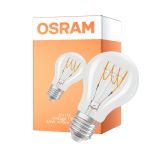 Osram Vintage 1906 LED Classic Slim E27 Pear Filament Clear 4.8W 470lm - 827 Extra Warm White | Dimmable - Replaces 40W