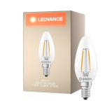 Ledvance Classic LED E14 Candle Filament Clear 1.8W 250lm - 827 Extra Warm White | Replaces 25W