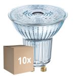 Multipack 10x Osram Parathom LED GU10 Spot Clear 4.5W 350lm - 940 Cool White | Dimmable - Best Colour Rendering  - Replaces 50W