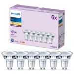 Multipack 6x Philips LED Spot GU10 PAR16 4W 255lm 36D - 827 Extra Warm White