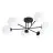 Emibig Ceiling Light Roma Steel Black | Suitable for 6x E14 - Max 10W