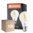Multipack 10x Ledvance Classic Performance LED Bulb B22d Pear Filament Clear 6.5W 806lm - 827 Extra Warm White | Replaces 60W