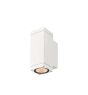 SLV Theo Pro S Up/Down Wall Light Aluminium White 6W 700lm - 827 Extra Warm White | Outdoor - IP65