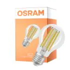 Osram Classic LED E27 Pear Filament Clear 7.2W 1521lm Ultra Efficiency - 840 Cool White | Replaces 100W