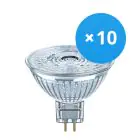 Multipack 10x Ledvance  Performance LED Spot Reflector GU5.3 MR16 5W 345lm 36D - 930 Warm White | Best Colour Rendering - Dimmable - Replaces 35W