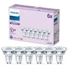 Multipack 6x Philips LED Spot GU10 PAR16 5W 390lm 36D - 840 Cool White